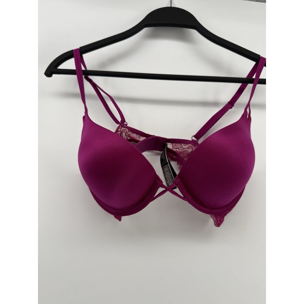 Victoria's Secret Purple Bombshell Plunge Underwire Bra 32B